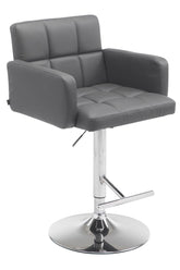 Barhocker Los Angeles Kunstleder C - grau