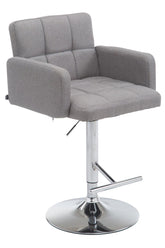 Barhocker Los Angeles Stoff C - grau