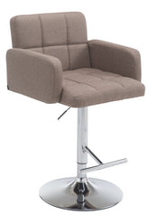 Barhocker Los Angeles Stoff C - taupe