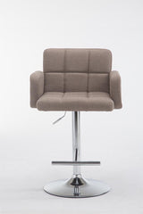 Barhocker Los Angeles Stoff C - taupe