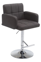 Barhocker Los Angeles Stoff C - dunkelgrau