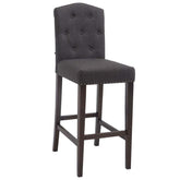 Barhocker Louise Stoff antik - dunkelgrau - InfinityMarket
