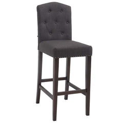 Barhocker Louise Stoff antik - dunkelgrau - InfinityMarket