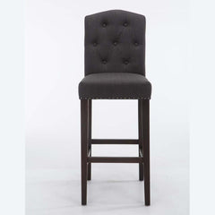 Barhocker Louise Stoff antik - dunkelgrau - InfinityMarket