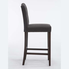 Barhocker Louise Stoff antik - dunkelgrau - InfinityMarket