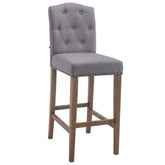 Barhocker Louise Stoff antik-hell - hellgrau - InfinityMarket