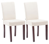 2er Set Esszimmerstuhl Ina Stoff cappuccino - creme by Dropshipping-Europe – Esszimmerstühle