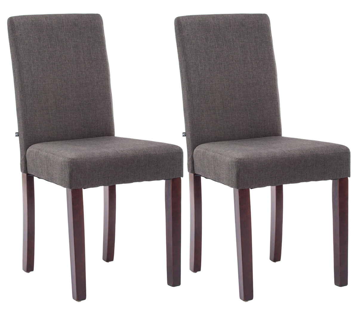 2er Set Esszimmerstuhl Ina Stoff cappuccino - dunkelgrau by Dropshipping-Europe – Esszimmerstühle