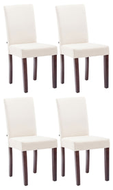 4er Set Esszimmerstuhl Ina Stoff cappuccino - creme