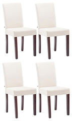 4er Set Esszimmerstuhl Ina Stoff cappuccino - creme