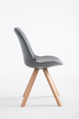 Besucherstuhl Laval Natura Square - grau