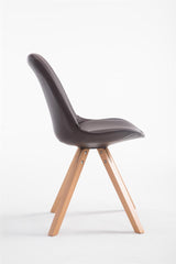Besucherstuhl Laval Natura Square - braun