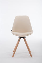 Besucherstuhl Calais Drehbar Natura Rund - creme