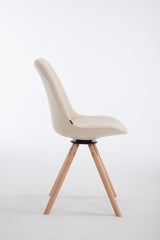 Besucherstuhl Calais Drehbar Natura Rund - creme