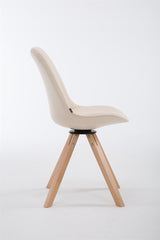 Besucherstuhl Calais Drehbar Natura Square - creme