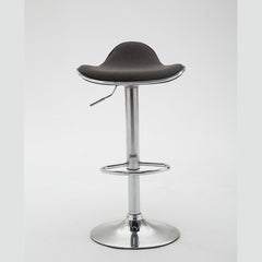 Barhocker Shanghai Stoff chrom - dunkelgrau - InfinityMarket