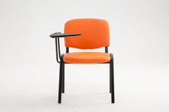Stuhl Ken mit Klapptisch Kunstleder - orange