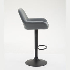 Barhocker Braga Kunstleder B - grau - InfinityMarket