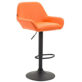 Barhocker Braga Kunstleder B - orange - InfinityMarket