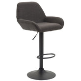 Barhocker Braga Stoff B - dunkelgrau - InfinityMarket