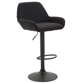 Barhocker Braga Stoff B - schwarz - InfinityMarket