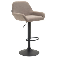 Barhocker Braga Stoff B - taupe - InfinityMarket