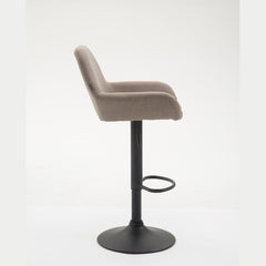 Barhocker Braga Stoff B - taupe - InfinityMarket