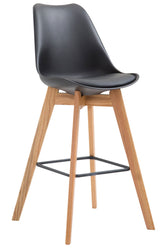 Barhocker Metz Kunststoff Natura - schwarz