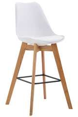 Barhocker Metz Kunststoff Natura - weiß