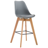 Barhocker Metz Kunststoff Natura - grau - InfinityMarket