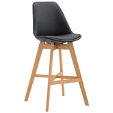 Barhocker Cannes Kunstleder Natura - schwarz - InfinityMarket