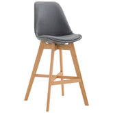 Barhocker Cannes Kunstleder Natura - grau - InfinityMarket