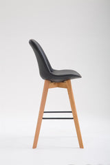 Barhocker Metz Kunstleder Natura - schwarz