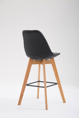 Barhocker Metz Kunstleder Natura - schwarz