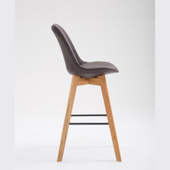 Barhocker Metz Kunstleder Natura - braun - InfinityMarket