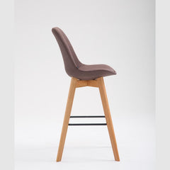 Barhocker Metz Stoff Natura - braun - InfinityMarket