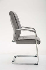 XL Besucherstuhl Anubis Stoff - grau