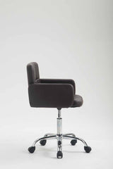 Arbeitshocker Los Angeles Kunstleder - braun
