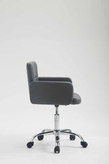 Arbeitshocker Los Angeles Kunstleder - grau
