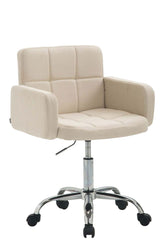 Arbeitshocker Los Angeles Stoff - creme