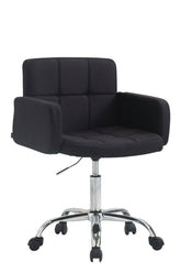 Arbeitshocker Los Angeles Stoff - schwarz