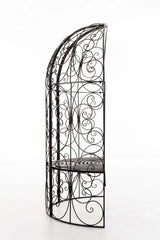 Halbpavillon Rosie mit Sitzbank - bronze