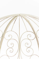 Halbpavillon Rosie mit Sitzbank - antik-creme