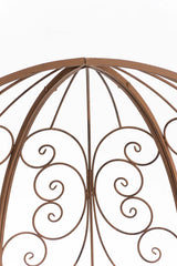 Halbpavillon Rosie mit Sitzbank - antik braun