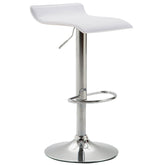 Barhocker Dyn V2 Kunstleder chrom - weiß - InfinityMarket