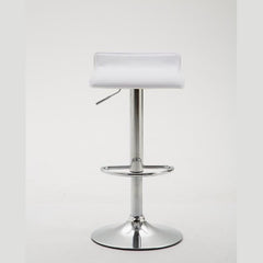 Barhocker Dyn V2 Kunstleder chrom - weiß - InfinityMarket