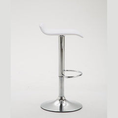 Barhocker Dyn V2 Kunstleder chrom - weiß - InfinityMarket