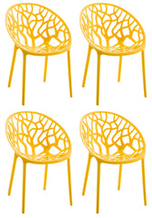 4er Set Stuhl Hope - gelb
