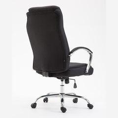 Bürostuhl Vaud Stoff - schwarz