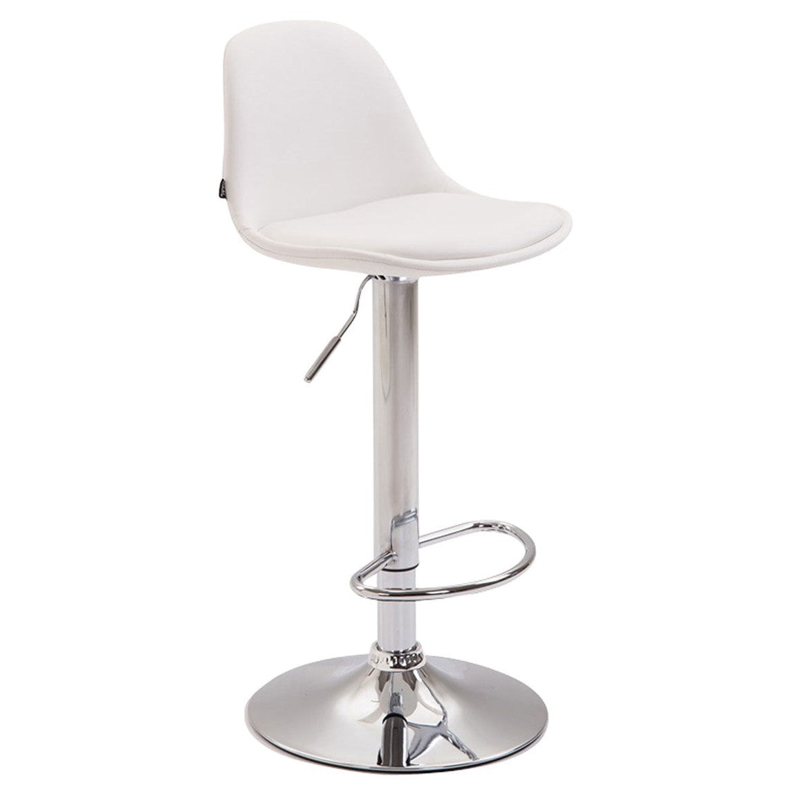 Barhocker Kiel Vollgepolstert Kunstleder - weiß - InfinityMarket